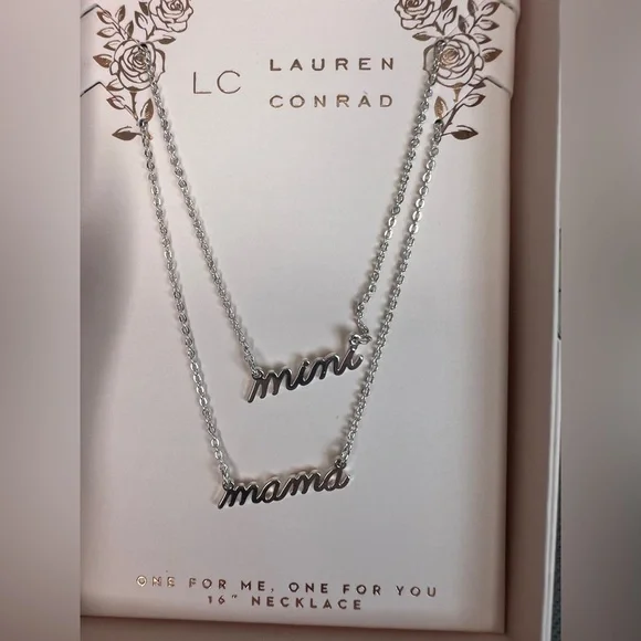 LC Lauren Conrad Silver 2-Necklace Set - Picture 2 of 4